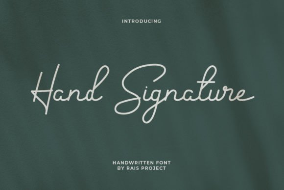 Hand Signature Font - Featured Image