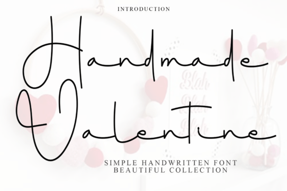 Handmade Valentine Font - Featured Image