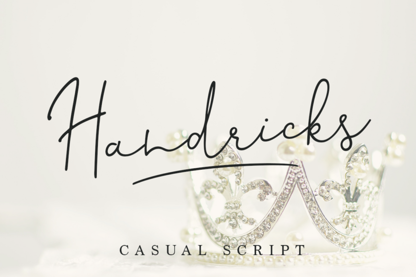 Handricks Font - Featured Image