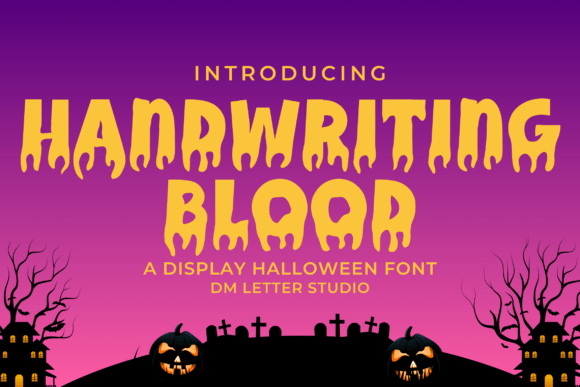 Handwriting Blood Font - Featured Image