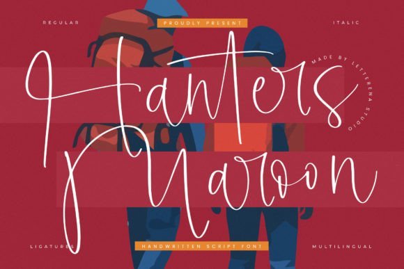Hanters Maroon Font - Featured Image