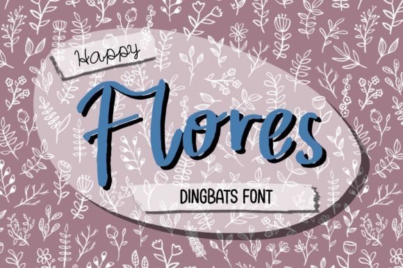 Happy Flores Font - Featured Image