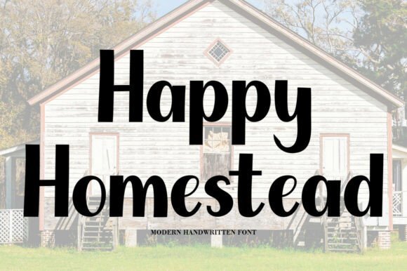 Happy Homestead Font - Featured Image