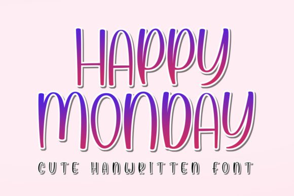 Happy Monday Font - Featured Image