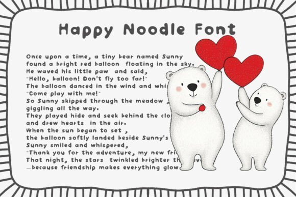 Happy Noodle Font - Featured Image