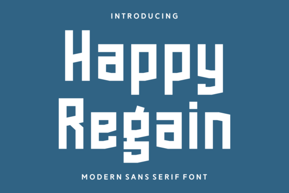 Happy Regain Font - Featured Image