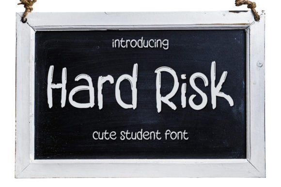 Hard Risk Font - Featured Image
