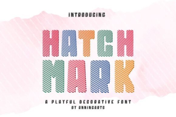 Hatch Mark Font - Featured Image