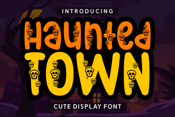 Haunted Town Font - Featured Image