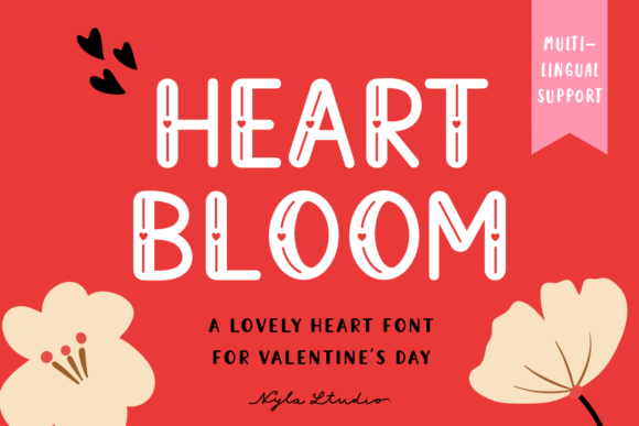 Heart Bloom Font - Featured Image
