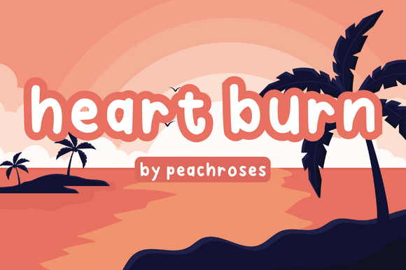 Heart Burn Font - Featured Image