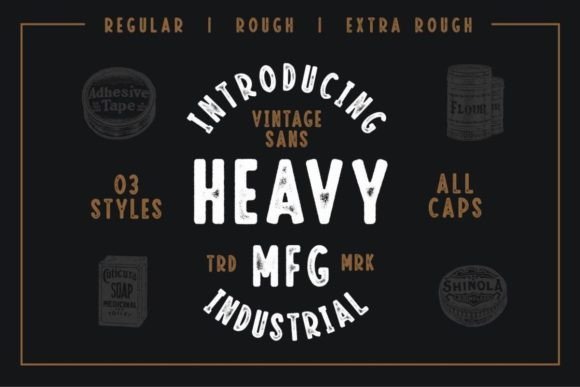 Heavy Mfg Font - Featured Image