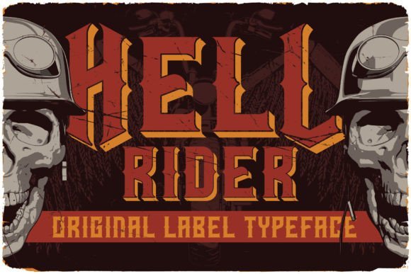 Hell Rider Font - Featured Image