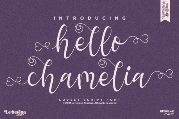 Hello Chamelia Font - Featured Image