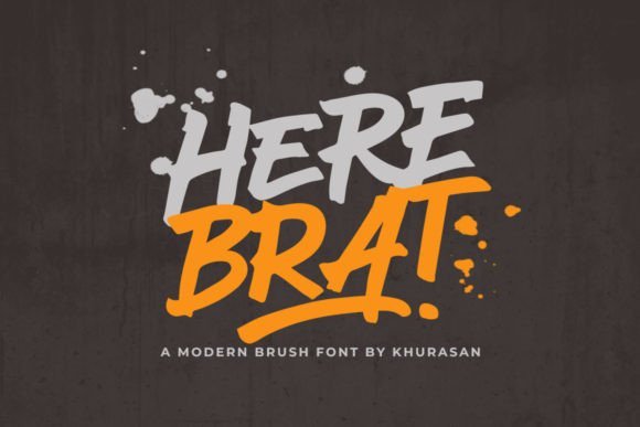Here Brat Font - Featured Image