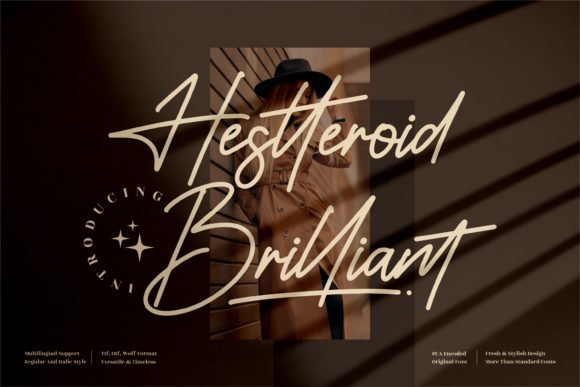 Hestteroid Brilliant Font - Featured Image