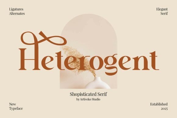 Heterogent Font - Featured Image