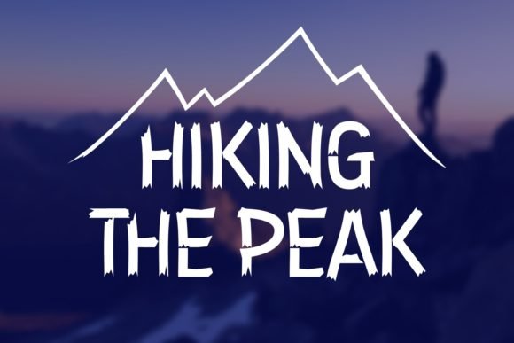 Hiking the Peak Font - Featured Image