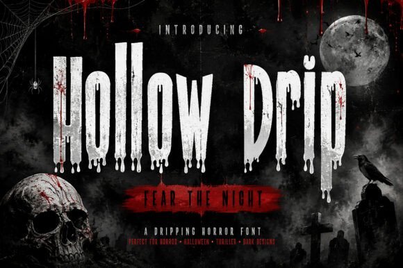 Hollow Drip Font - Featured Image