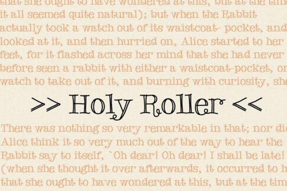 Holy Roller Font - Featured Image