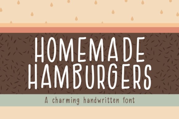 Homemade Hamburgers Font - Featured Image