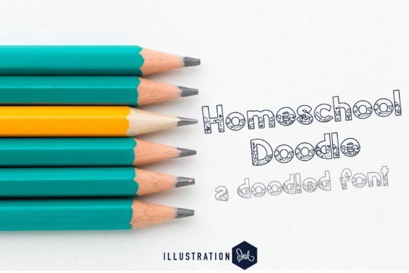 Homeschool Doodle Font - Featured Image