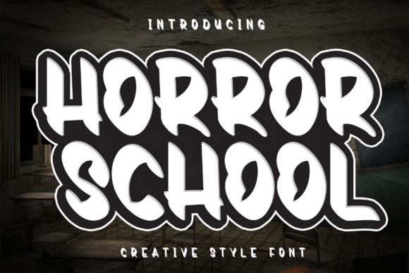Horror School Font - Featured Image