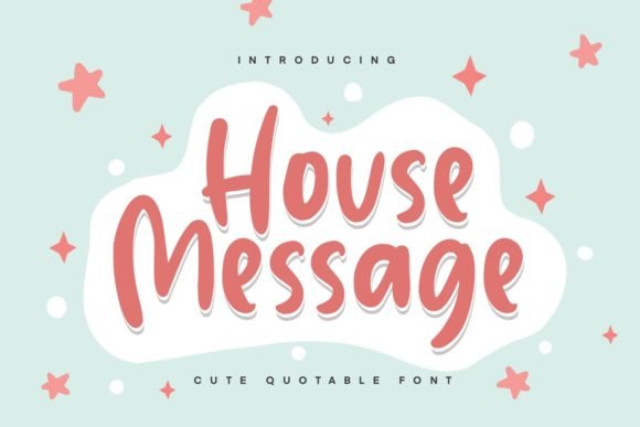 House Message Font - Featured Image