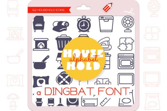 Household Alphabet Font - Featured Image