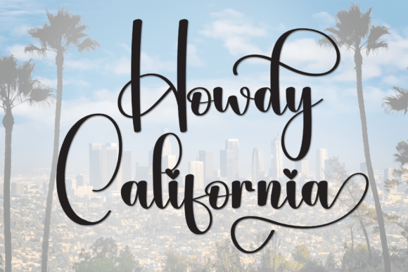 Howdy California Font - Featured Image