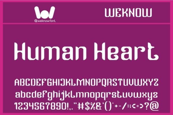 Human Heart Font - Featured Image