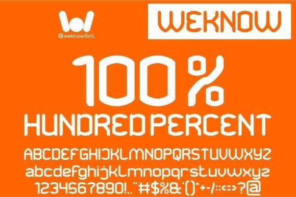 Hundred Percent Font - Featured Image