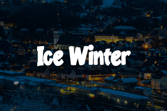 Ice Winter Font - Featured Image