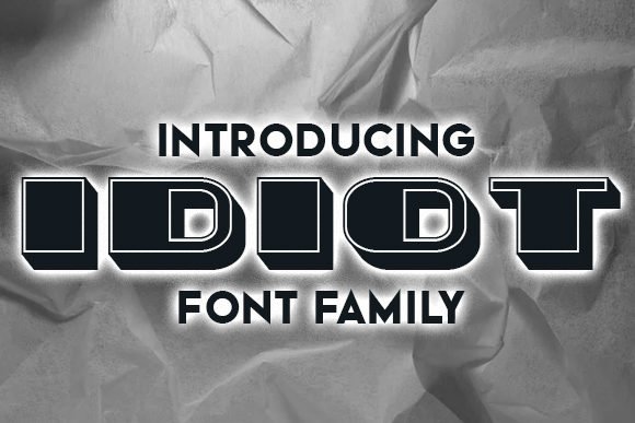 Idiot Font - Featured Image