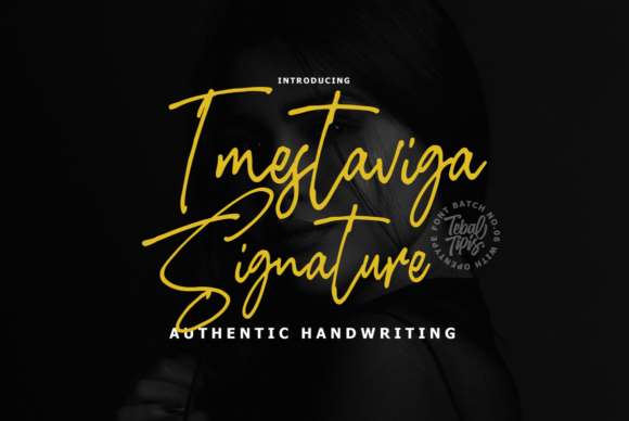 Imestaviga Signature Font - Featured Image