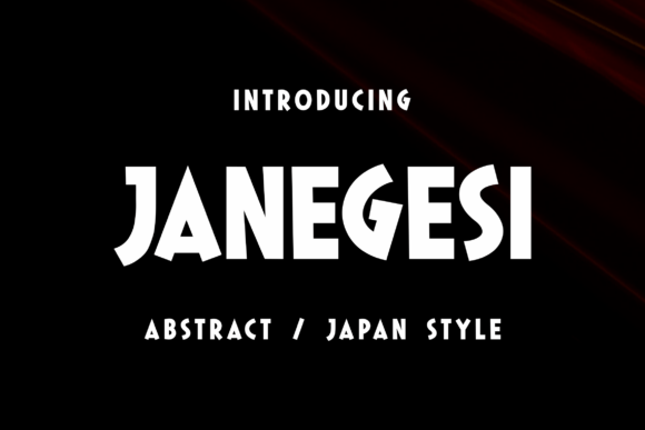Janegesi Font - Featured Image