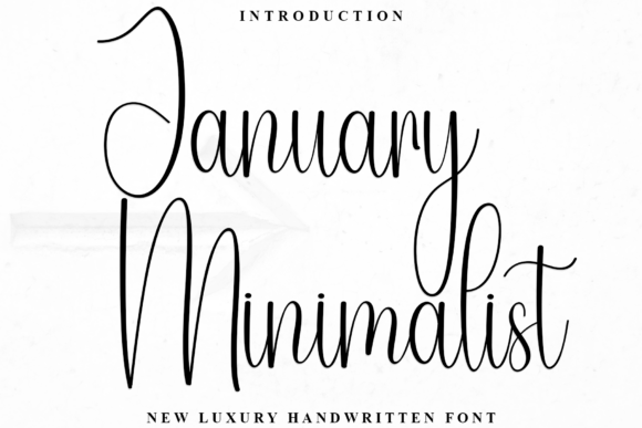 January Minimalist Font - Featured Image