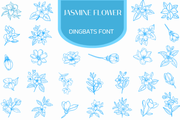 Jasmine Flower Font - Featured Image