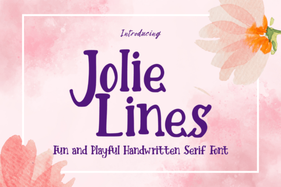 Jolie Lines Font - Featured Image