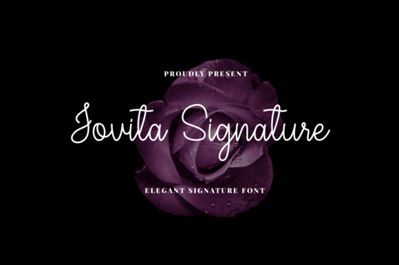 Jovita Signature Font - Featured Image