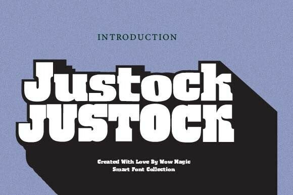 Justock Font - Featured Image
