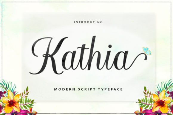Kathia Script Font - Featured Image