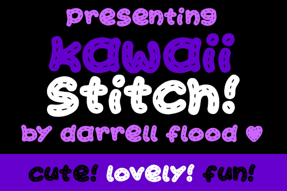 Kawaii Stitch Font - Featured Image