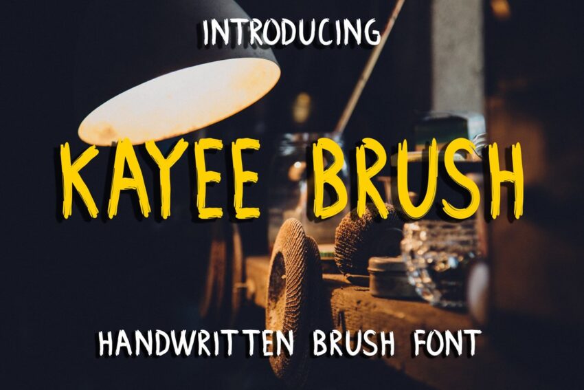 Kayee Brush Font - Featured Image