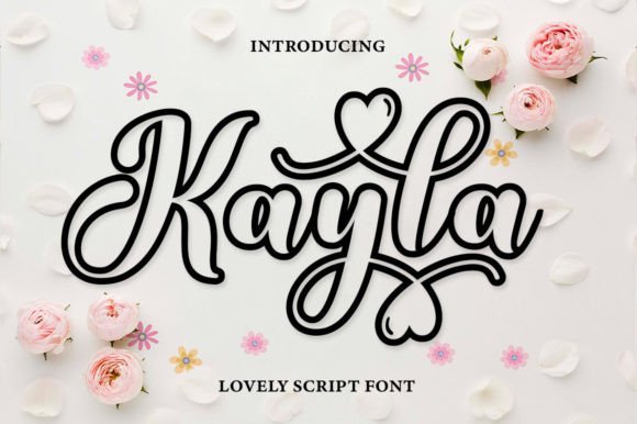Kayla Outline Font - Featured Image