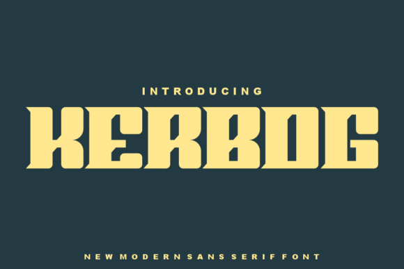 Kerbog Font - Featured Image