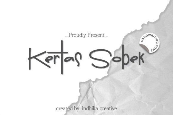 Kertas Sobek Font - Featured Image