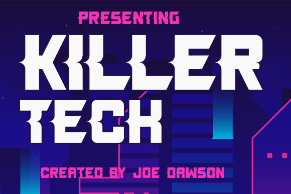 Killer Tech Font - Featured Image
