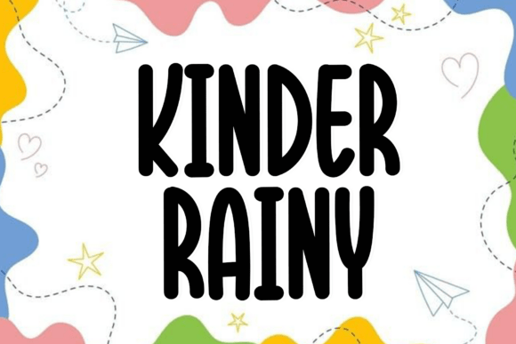 Kinder Rainy Font - Featured Image