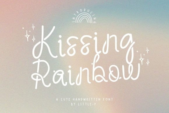 Kissing Rainbow Font - Featured Image